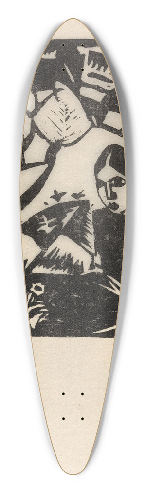 Gustave De Smet - Spring 39.3 inch art pintail longboard deck