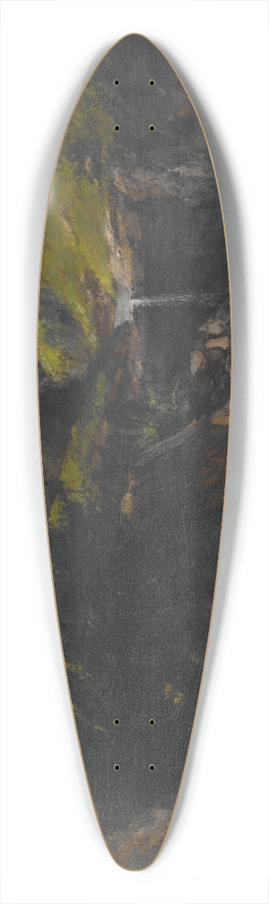 Gustave Dor - Cascade in a Rocky Landscape 39.3 inch art pintail longboard deck