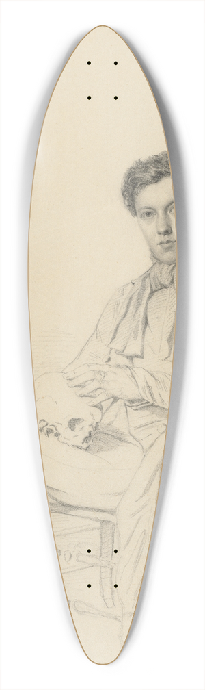 Gustave Edward Barry - Charles Passant 39.3 inch art pintail longboard deck