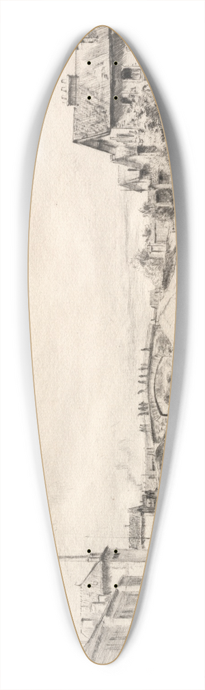 Gustave Leheutre - Industrial Section, Troyes 39.3 inch art pintail longboard deck