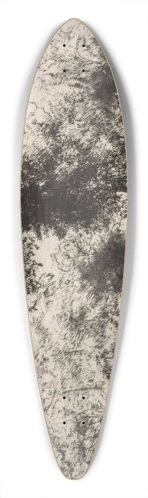 Gustave Leheutre - Le Chemin de ronde 39.3 inch art pintail longboard deck