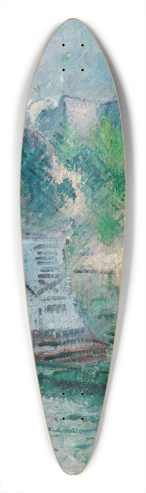 Gustave Loiseau - Saint-Gervais, Paris 39.3 inch art pintail longboard deck