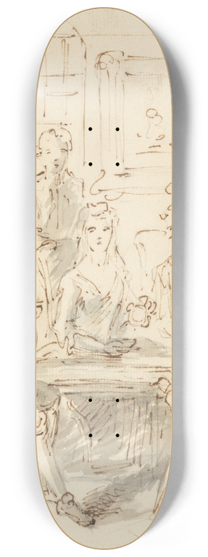 John Vanderbank - Conversation Piece 8.25 inch art skate deck