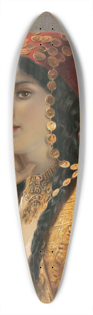 Gustav Karl Ludwig Richter - Odalisque 39.3 inch art pintail longboard deck