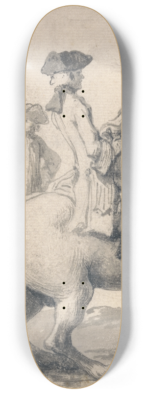John Vanderbank - The Manege-Gallop with the right leg engraved as plate 14 in Twenty Five Actions of the Manage Horse 8.25 inch art skate deck John Vanderbank - The Manege-Gallop with the right leg engraved as plate 14 in Twenty Five Actions of the Manage Horse 8.25 inch art skate deck