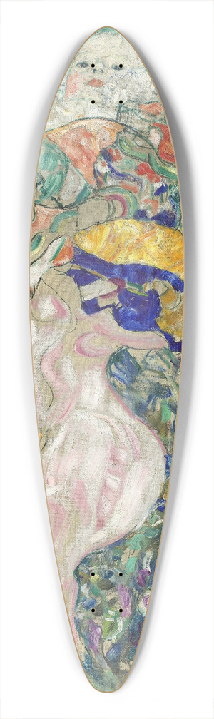 Gustav Klimt - Baby (Cradle) 39.3 inch art pintail longboard deck