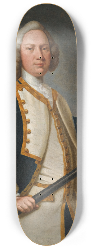 John Vandiest - Portrait of Captain Forrest R.N. 8.25 inch art skate deck