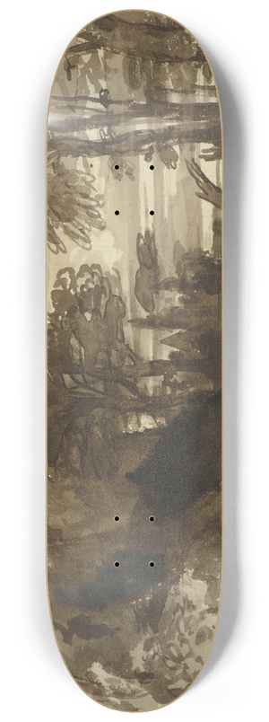 John Varley - A Clearing in a Forest 8.25 inch art skate deck