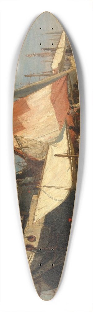 Gustav Schnleber - Regatta in Venedig 39.3 inch art pintail longboard deck