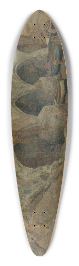Gustav Schnleber - San Fruttuoso 39.3 inch art pintail longboard deck