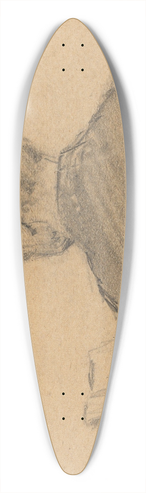 Gustav Wentzel - Figure Study 39.3 inch art pintail longboard deck
