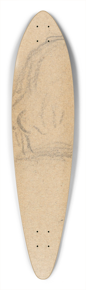 Gustav Wentzel - Figure Study 39.3 inch art pintail longboard deck