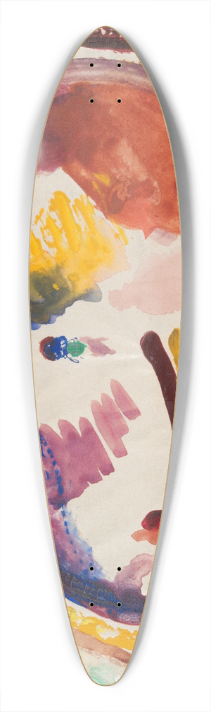 Gustaw Gwozdecki - Head 39.3 inch art pintail longboard deck