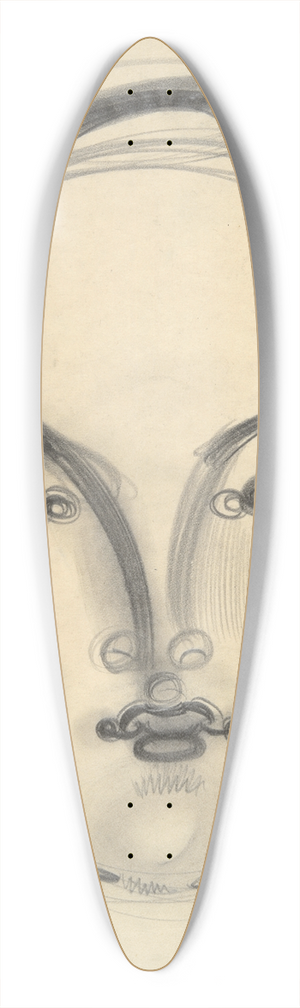 Gustaw Gwozdecki - Head 39.3 inch art pintail longboard deck