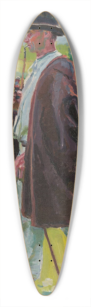 Gustaw Pillati - Study of a Highlander 39.3 inch art pintail longboard deck