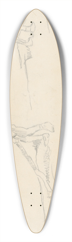Gustv Mall - Raftsmen 39.3 inch art pintail longboard deck