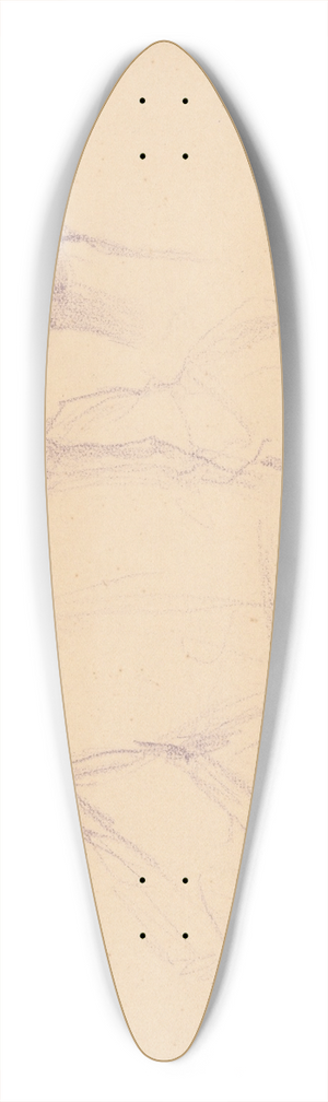 Gustv Mall - Seated from the Back 39.3 inch art pintail longboard deck