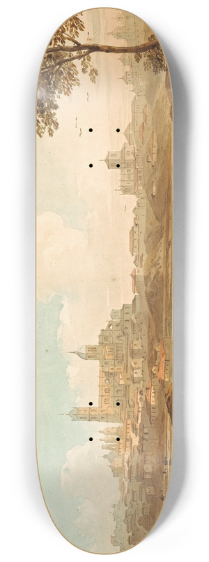John Varley - City on a river 8.25 inch art skate deck