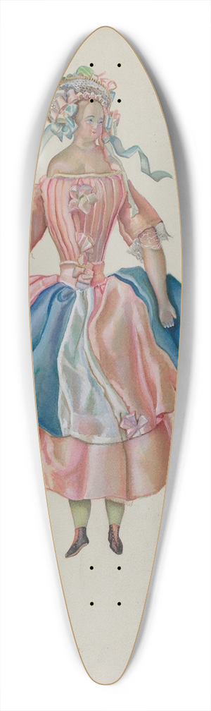 Gwyneth King - Doll in Costume 39.3 inch art pintail longboard deck