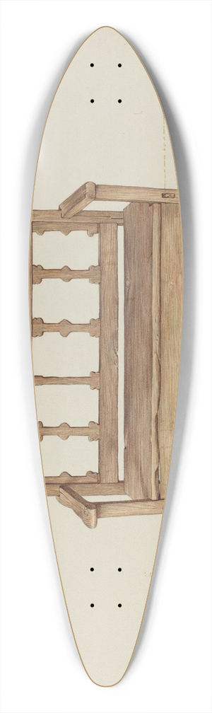 Hal Blakeley - Bench 39.3 inch art pintail longboard deck