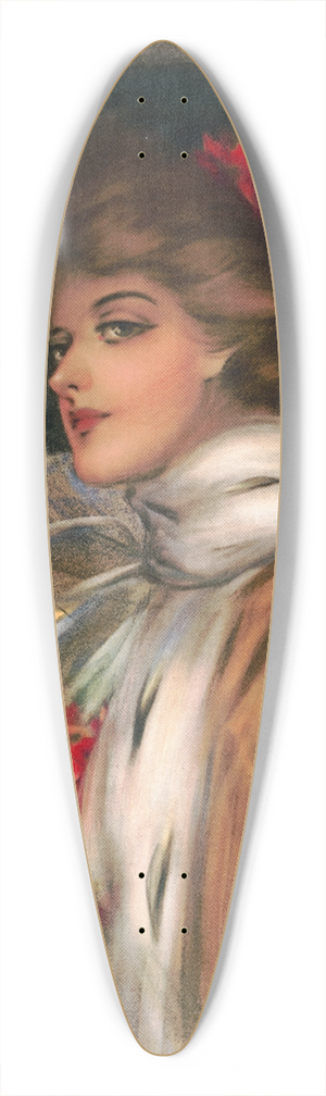Hamilton King - From Broadway 39.3 inch art pintail longboard deck