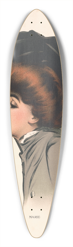 Hamilton King - Marie 39.3 inch art pintail longboard deck