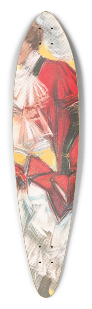 Hamilton King - Taking a stroll 39.3 inch art pintail longboard deck
