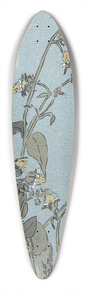 Hannah Borger Overbeck - Leaf Cup 39.3 inch art pintail longboard deck