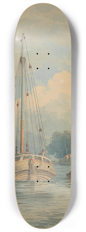 John Varley - On the Thames 8.25 inch art skate deck