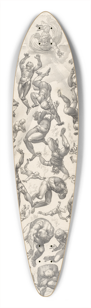 Hans Bock the Elder - Engelssturz 39.3 inch art pintail longboard deck
