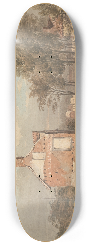 John Varley - The Thames Near the Penitentiary, Millbank, London 8.25 inch art skate deck John Varley - The Thames Near the Penitentiary, Millbank, London 8.25 inch art skate deck