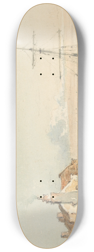 John Varley - The Welsh Coast 8.25 inch art skate deck