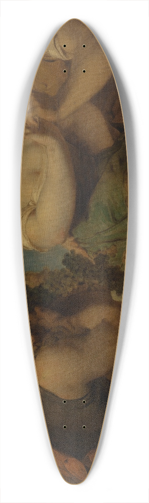 Hans Canon - Grape harvest 39.3 inch art pintail longboard deck