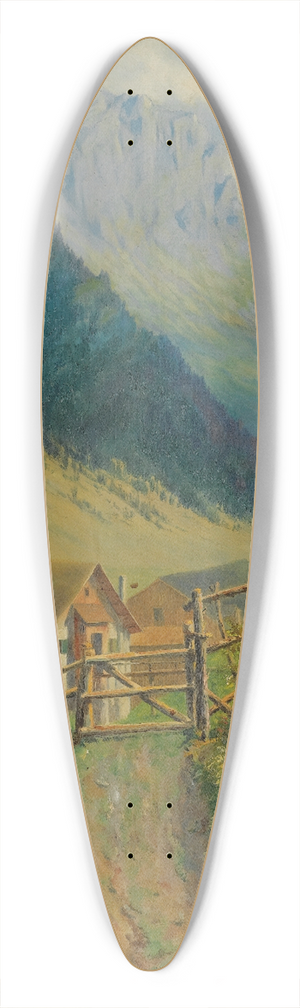 Hans Gantner - Scka, Liechtenstein 39.3 inch art pintail longboard deck