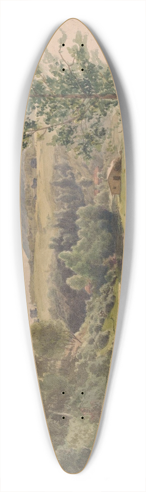 Hans Gude - From Eidsvoll 39.3 inch art pintail longboard deck