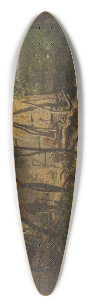 Hans Gude - German Farm 39.3 inch art pintail longboard deck