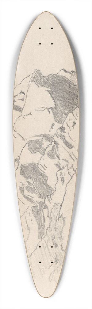 Hans Gude - Klippe, Toner 39.3 inch art pintail longboard deck