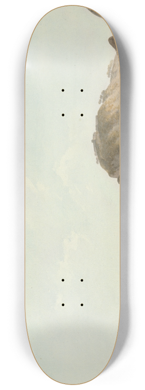 John Warwick Smith - Coast Near Sorrento 8.25 inch art skate deck