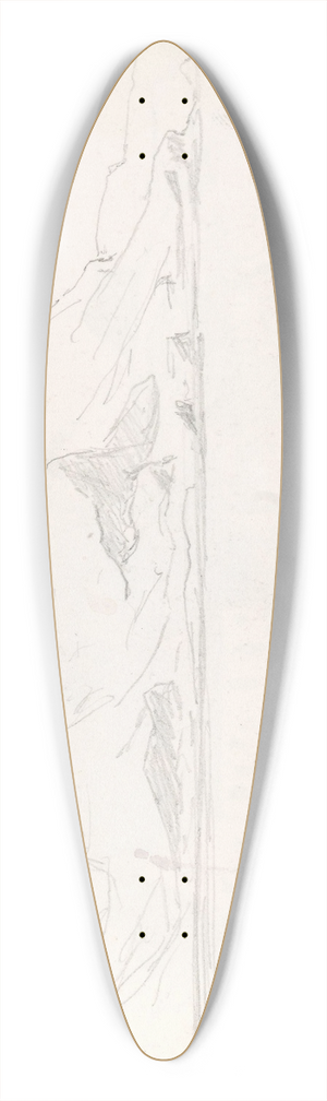 Hans Gude - Kysten av Mull 39.3 inch art pintail longboard deck