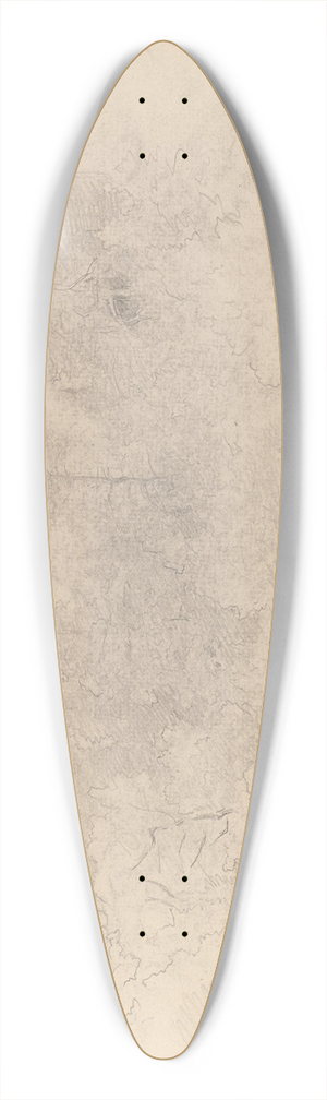 Hans Gude - Skogsinterir, Jarlsberg 39.3 inch art pintail longboard deck