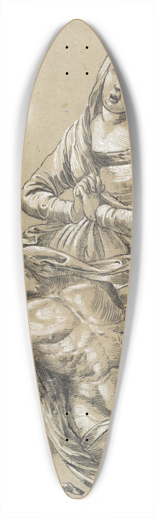 Hans Heinrich Wgmann - Beweinung Christi 39.3 inch art pintail longboard deck
