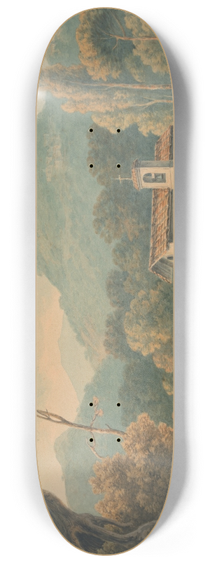 John Warwick Smith - The Hermitage at Frascati 8.25 inch art skate deck John Warwick Smith - The Hermitage at Frascati 8.25 inch art skate deck