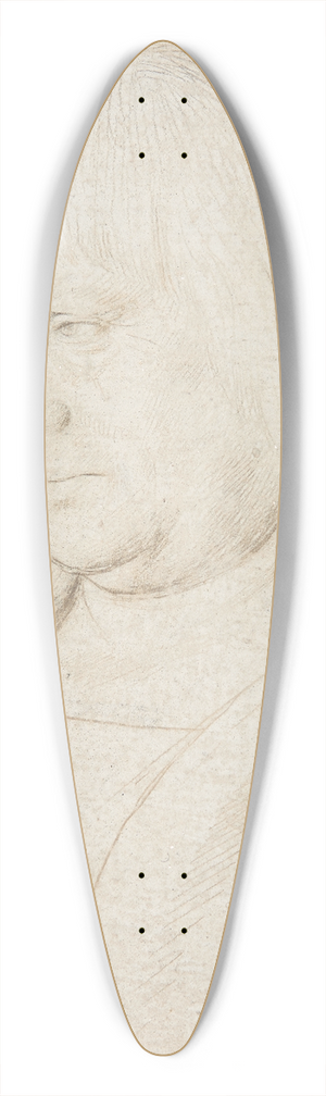 Hans Holbein The Elder - Sinnender Mann mit langem Haar 39.3 inch art pintail longboard deck
