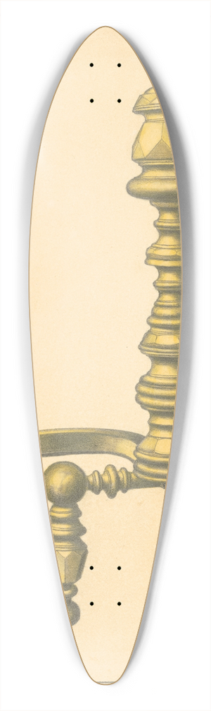 Hans Korsch - Andiron 39.3 inch art pintail longboard deck