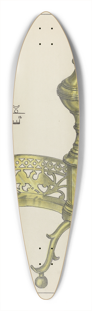 Hans Korsch - Andirons 39.3 inch art pintail longboard deck