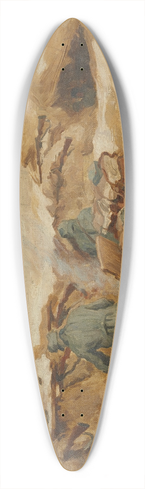 Hans Larwin - Schtzengraben 39.3 inch art pintail longboard deck