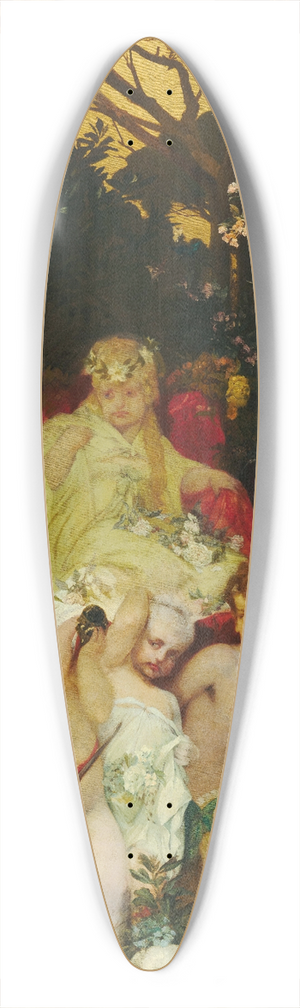 Hans Makart - Modern Amoretti 39.3 inch art pintail longboard deck