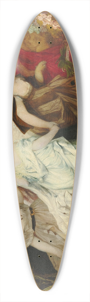 Hans Makart - Modern Amoretti 39.3 inch art pintail longboard deck