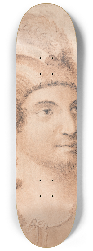 John Webber - A Man of the Sandwich Islands 8.25 inch art skate deck John Webber - A Man of the Sandwich Islands 8.25 inch art skate deck
