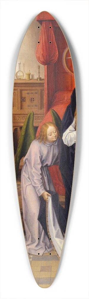 Hans Memling - The Annunciation 39.3 inch art pintail longboard deck
